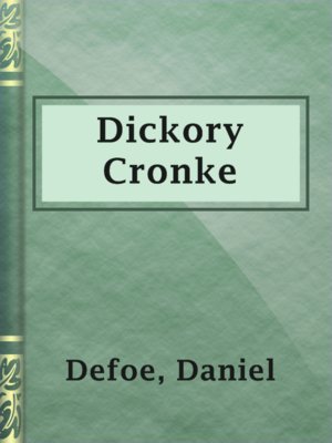 cover image of Dickory Cronke